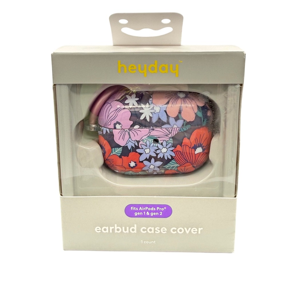 Heyday AirPods Pro Gen 1 & Gen 2 Floral Earbud Case Cover New In Box